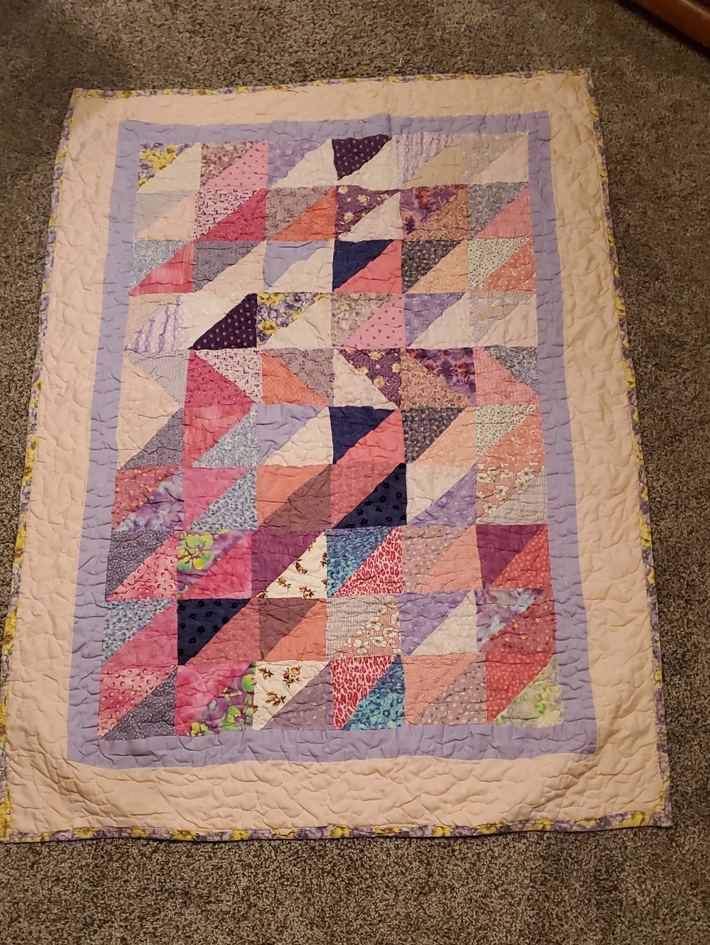 Vintage Handmade Patchwork Quilt